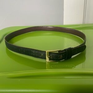 Vintage Dooney & Bourke Men’s size 34 snake skin solid brass buckle old money